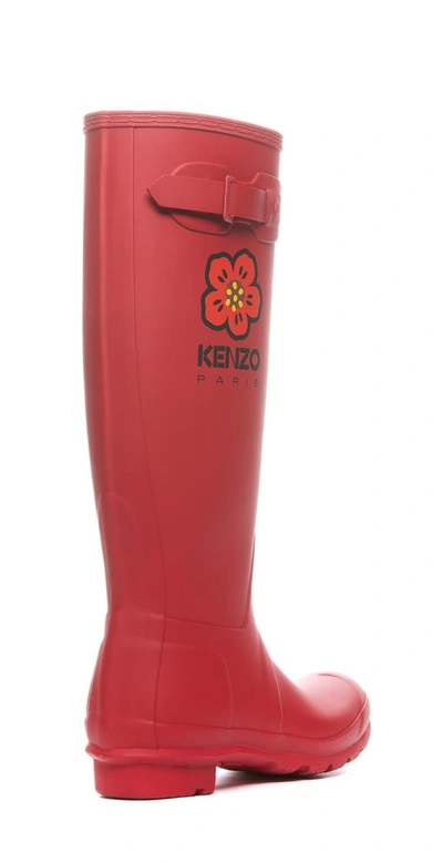 Shop Kenzo Boots In Red