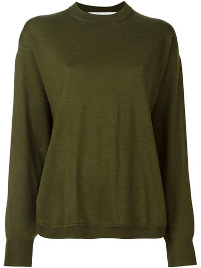 Shop Givenchy Slit Sleeve Sweater - Green
