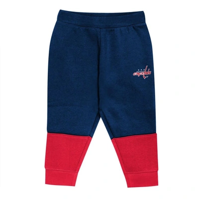 Shop Outerstuff Toddler Red/navy Washington Capitals Big Skate Fleece Pullover Hoodie And Sweatpants Set