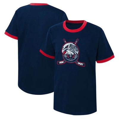 Shop Outerstuff Youth Navy Washington Capitals Ice City T-shirt