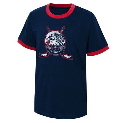 Shop Outerstuff Youth Navy Washington Capitals Ice City T-shirt
