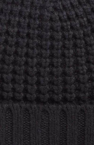 Shop Allsaints Thermal Knit Beanie In Cinder Black Marl