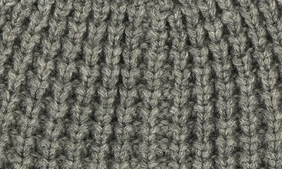 Shop Allsaints Thermal Knit Beanie In Grey Marl