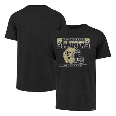 Shop 47 ' Black New Orleans Saints Time Lock Franklin T-shirt