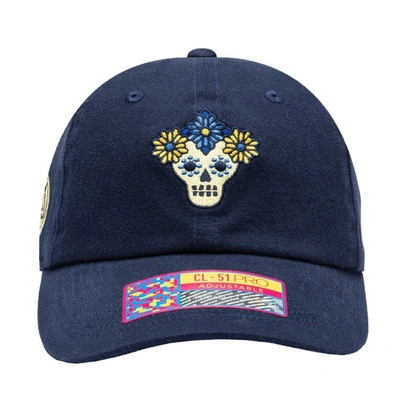 Shop Fan Ink Navy Club America Me Da Mi Calaverita Adjustable Hat
