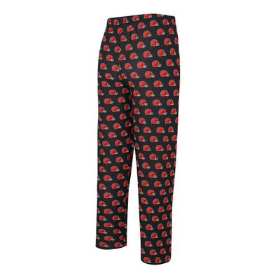 Shop Concepts Sport Brown Cleveland Browns Gauge Allover Print Knit Sleep Pants