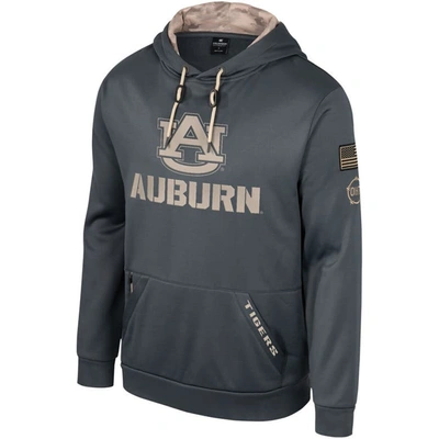 Shop Colosseum Charcoal Auburn Tigers Oht Military Appreciation Pullover Hoodie