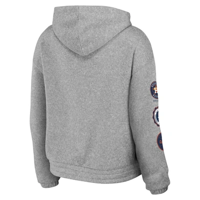 Shop Wear By Erin Andrews Gray Houston Astros Full-zip Hoodie