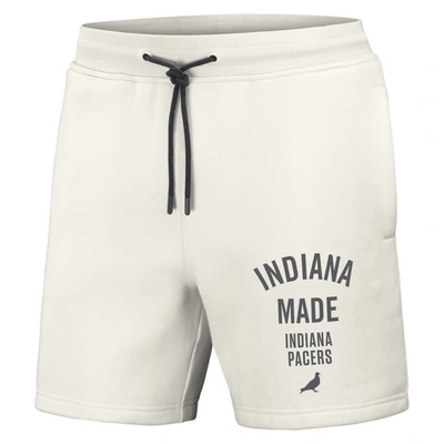 Shop Staple Nba X  Cream Indiana Pacers Heavyweight Fleece Shorts