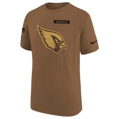 Shop Nike Youth   Brown Arizona Cardinals 2023 Salute To Service Legend T-shirt