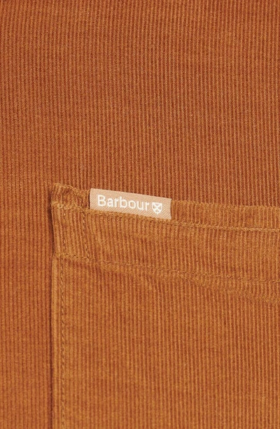 Shop Barbour Ramsey Tailored Fit Corduroy Button-down Shirt In Sandstone