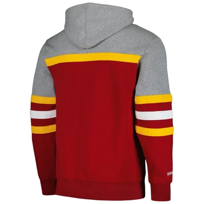 Mitchell & Ness Men's  Garnet Florida State Seminoles Head Coach Pullover Hoodie In Maroon