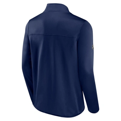 Shop Fanatics Branded  Navy New York Rangers Authentic Pro Full-zip Jacket