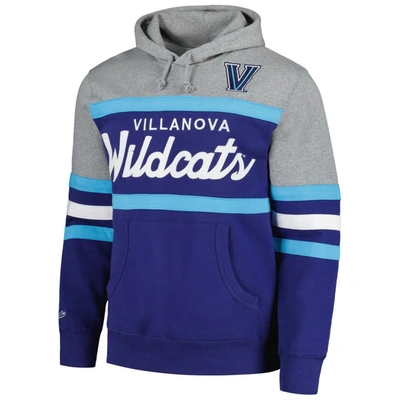 Shop Mitchell & Ness Navy Villanova Wildcats Head Coach Pullover Hoodie