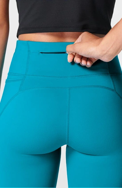Shop Sweaty Betty Power Workout Pocket Leggings In Future Blue