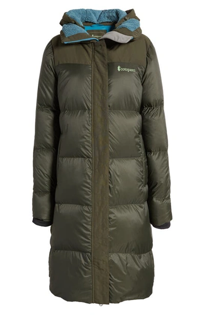 Shop Cotopaxi Solazo 600 Fill Power Down Hooded Parka In Wood