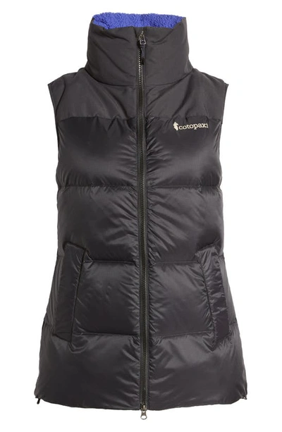 Shop Cotopaxi Solazo 600 Fill Power Down Hooded Vest In Black