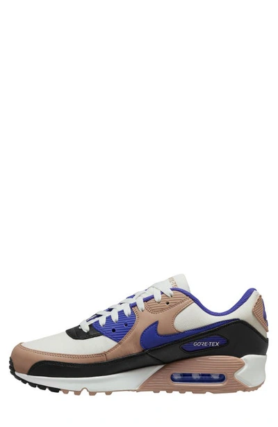 Shop Nike Air Max 90 Gore-tex® Waterproof Sneaker In White/ Lapis/ Hemp/ Black