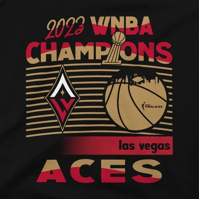 Shop Stadium Essentials Unisex  Black Las Vegas Aces 2023 Wnba Finals Champions Baller Crewneck Pullover S