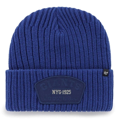 Shop 47 ' Royal New York Giants Ridgeway Cuffed Knit Hat