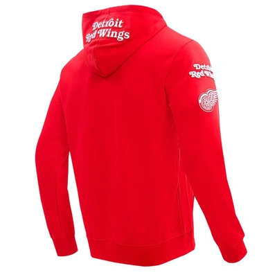 Shop Pro Standard Red Detroit Red Wings Classic Chenille Full-zip Hoodie Jacket