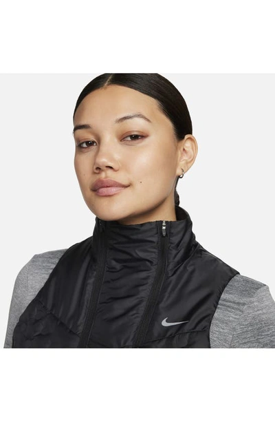 Nike Women's Therma-fit Adv Repel Aeroloft Running Vest In Black