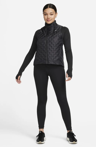 Nike Women's Therma-fit Adv Repel Aeroloft Running Vest In Black