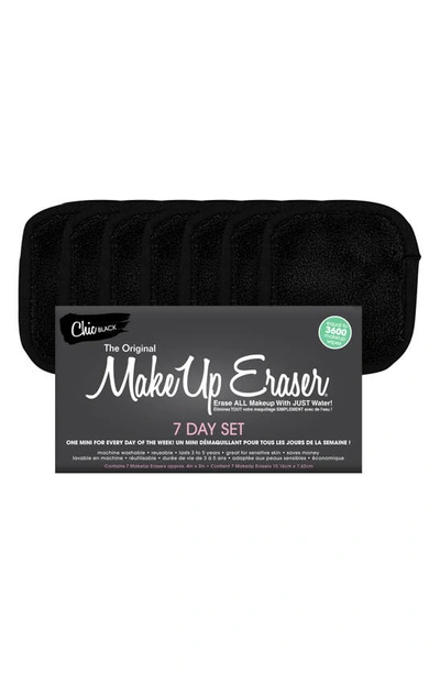 Shop Makeup Eraser 7-day Mini  Set With Laundry Bag In Black