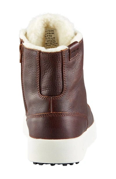 Baffin Tavern Waterproof Genuine Shearling Lined Winter Boot In Brown