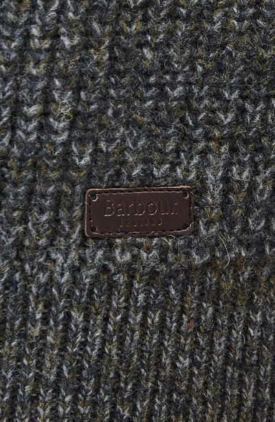 Barbour Horseford Lambswool Quarter Zip Sweater In Olive