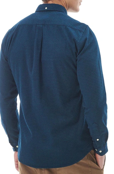 Barbour Geston Gingham Tailored Button-down Shirt In Green