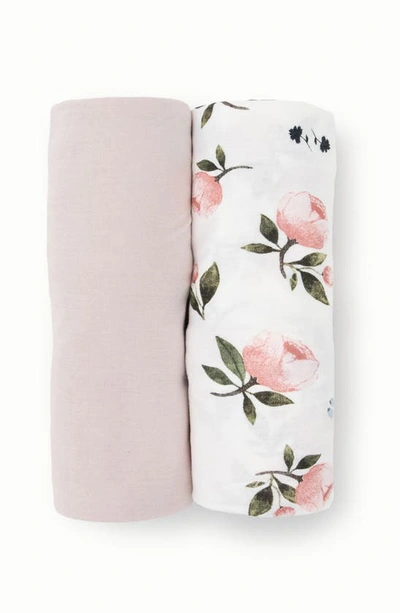 Little Unicorn 2-pack Knit Swaddle In Watercolor Floret