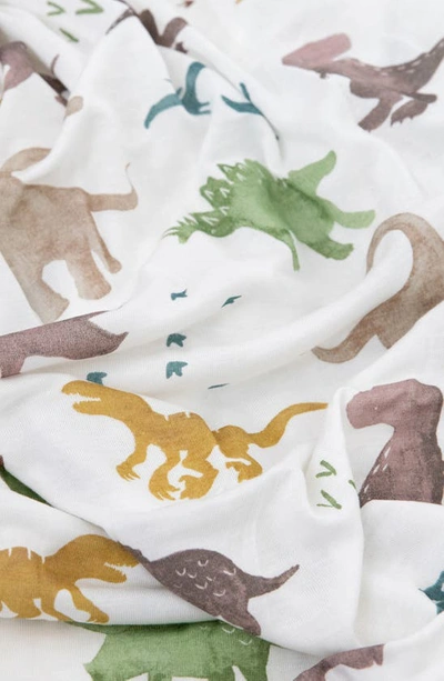 Little Unicorn 2-pack Knit Swaddle In Neutral Dino Friends