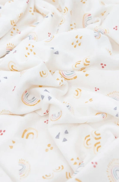 Shop Little Unicorn 2-pack Knit Swaddle In Micro Rainbows