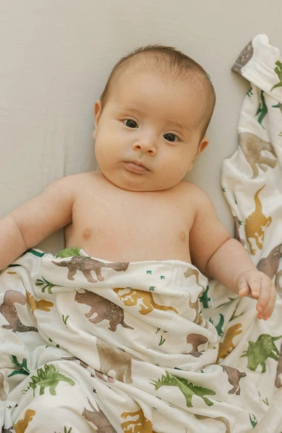 Little Unicorn 2-pack Knit Swaddle In Neutral Dino Friends