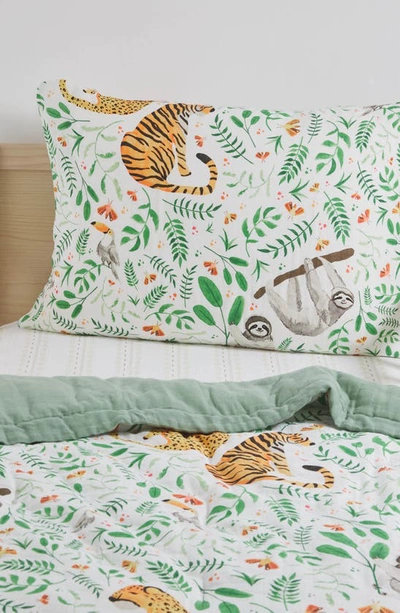 Little Unicorn Toddler Cotton Muslin Bedding Set In Jungle