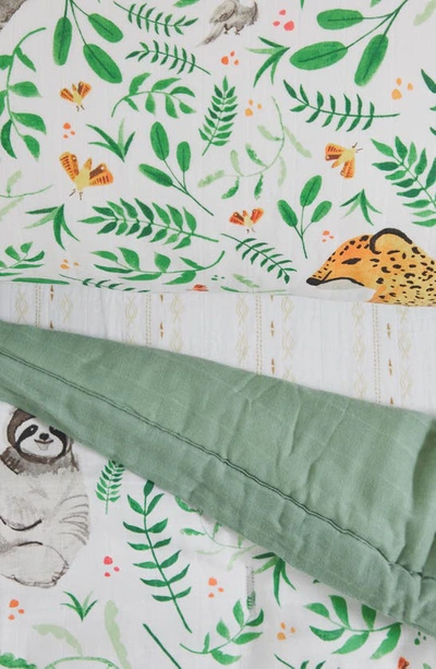 Little Unicorn Toddler Cotton Muslin Bedding Set In Jungle