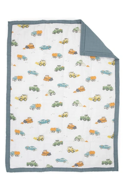 Little Unicorn Toddler Cotton Muslin Bedding Set In Trucks