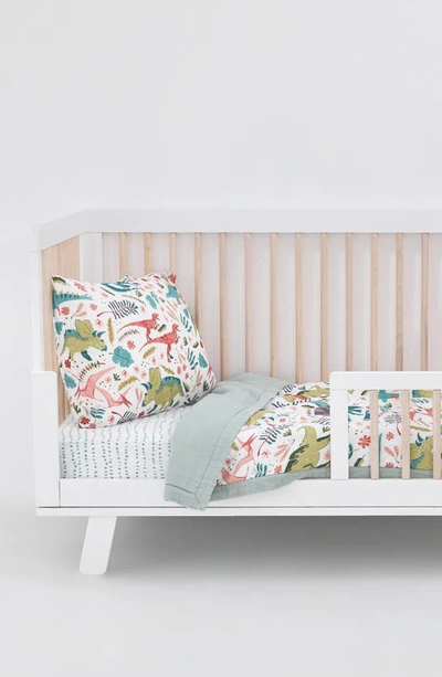 Little Unicorn Toddler Cotton Muslin Bedding Set In Pink Dinos
