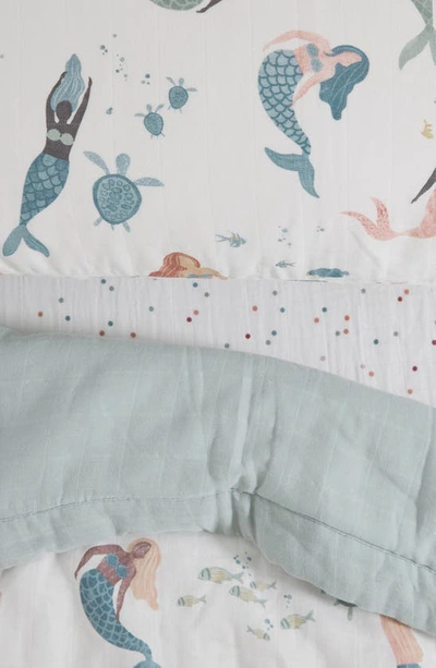 Little Unicorn Toddler Cotton Muslin Bedding Set In Mermaids