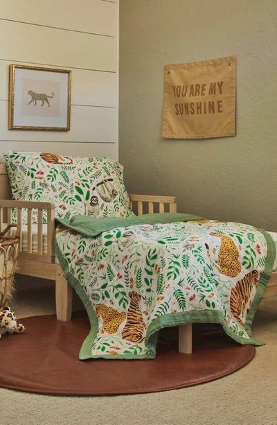 Shop Little Unicorn Toddler Cotton Muslin Bedding Set In Jungle