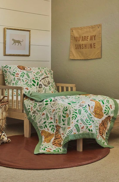 Little Unicorn Toddler Cotton Muslin Bedding Set In Jungle