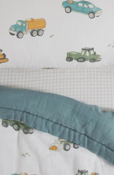 Little Unicorn Toddler Cotton Muslin Bedding Set In Trucks