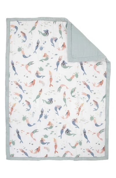 Little Unicorn Toddler Cotton Muslin Bedding Set In Mermaids