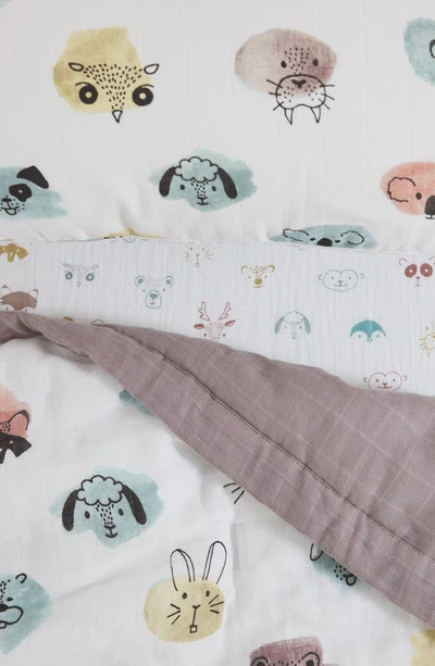 Little Unicorn Toddler Cotton Muslin Bedding Set In Colorful Critters