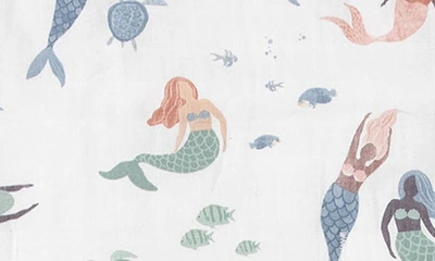 Little Unicorn Toddler Cotton Muslin Bedding Set In Mermaids