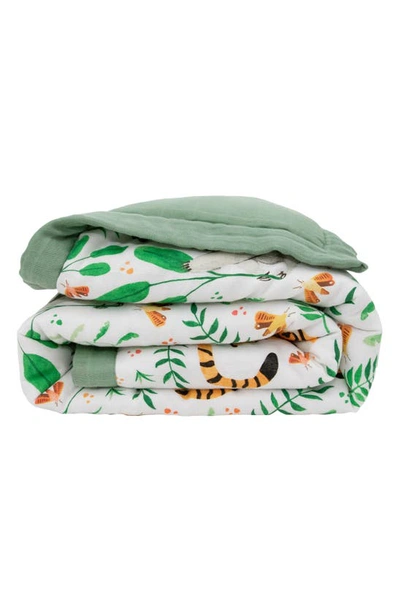 Shop Little Unicorn Cotton Muslin Toddler Comforter In Jungle