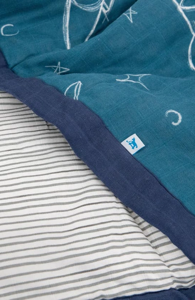 Little Unicorn Cotton Muslin Toddler Comforter In Spaceships