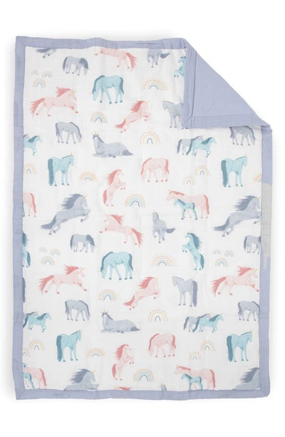Little Unicorn Toddler Cotton Muslin Bedding Set In Unicorns