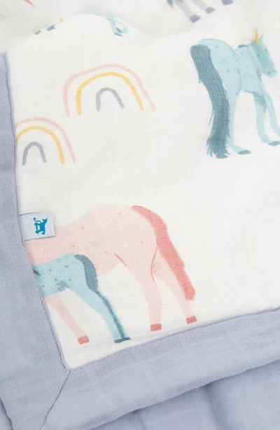 Little Unicorn Cotton Muslin Toddler Comforter In Unicorns